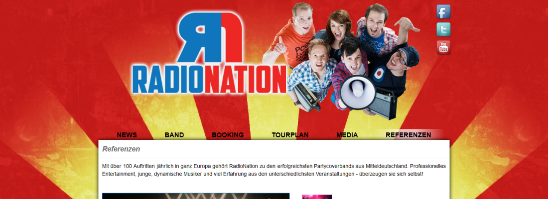 www.radionation-band.de - Programmierung und Design des Webauftritts
